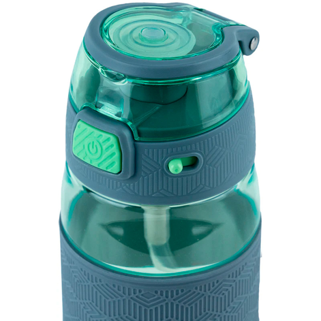 Чашки, склянки - Пляшка для води Kite Зелено-сіра 600 мл (K24-1201-2)#3