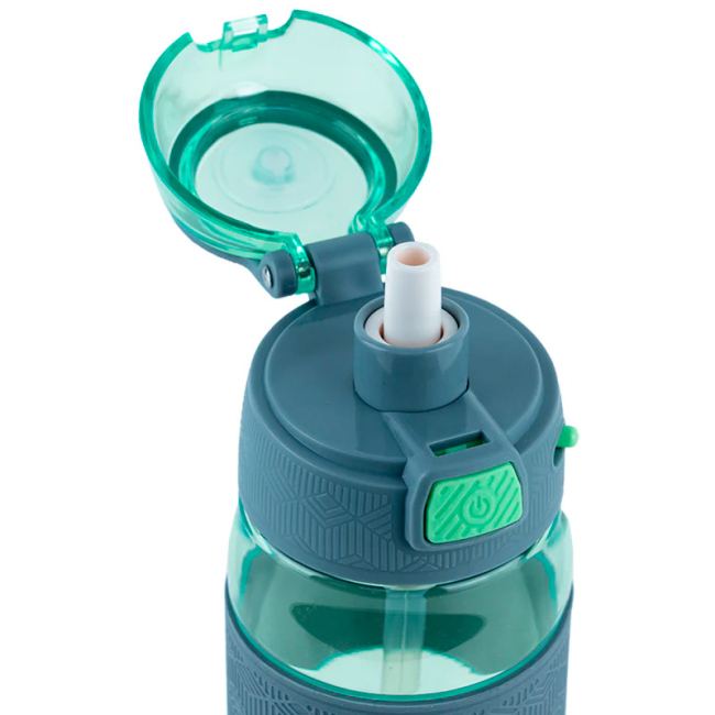 Чашки, склянки - Пляшка для води Kite Зелено-сіра 600 мл (K24-1201-2)#4