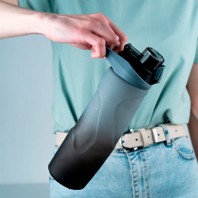 Чашки, склянки - Пляшка для води Kite Сіро-чорна 760 мл (K24-1200-1)#5