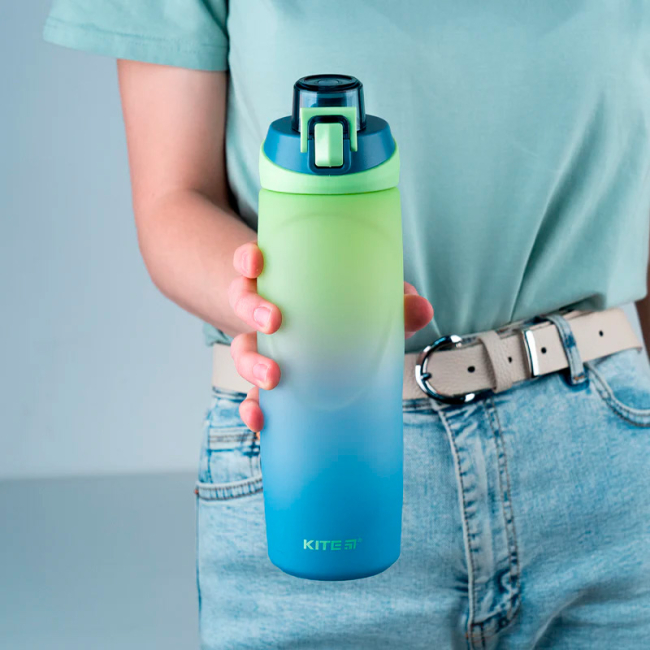 Чашки, склянки - Пляшка для води Kite Синьо-салатова 760 мл (K24-1200-3)#4