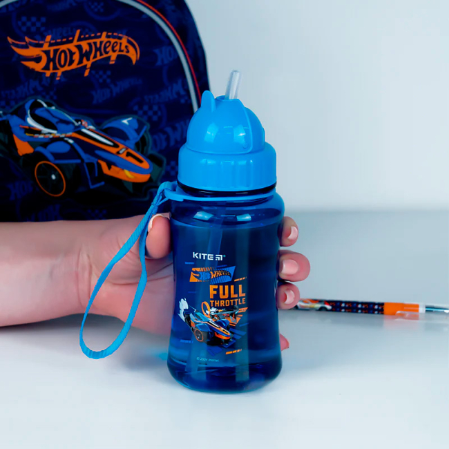 Чашки, склянки - Пляшка для води Kite Hot Wheels 350 мл (HW24-399)#4