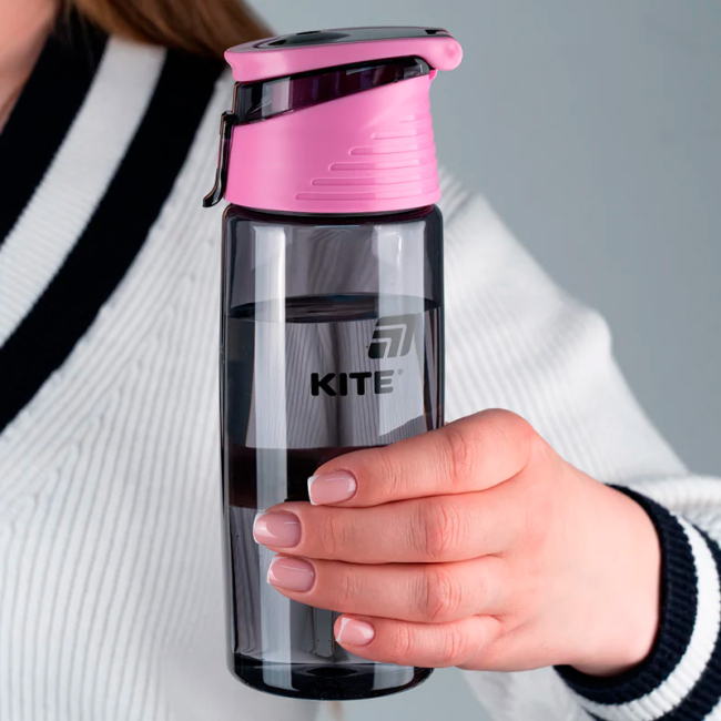 Чашки, склянки - Пляшка для води Kite Сіра 550 мл (K25-401-1)#5