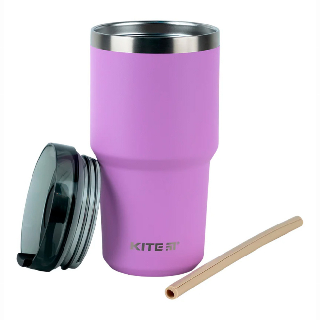 Чашки, стаканы - Термокружка Kite Фиолетовая 600 мл (K24-1206-2)#2