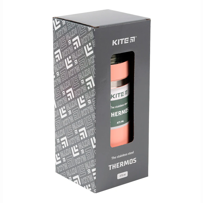 Чашки, склянки - Термос Kite Персиковий 473 мл (K21-320-01)#2