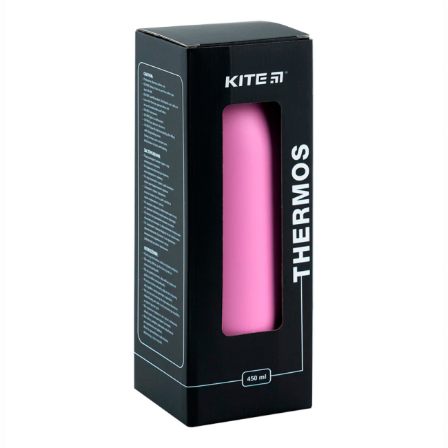 Чашки, склянки - Термос Kite Рожевий 450 мл (K24-1208-2)#4