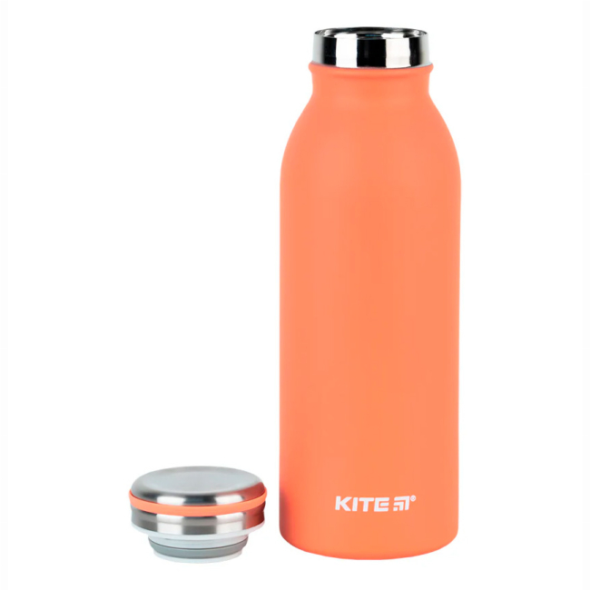 Чашки, склянки - Термос Kite Персиковий 450 мл (K24-1208-1)#2