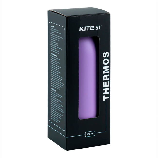 Чашки, стаканы - Термос Kite Лавандовый 450 мл (K24-1208-3)#4