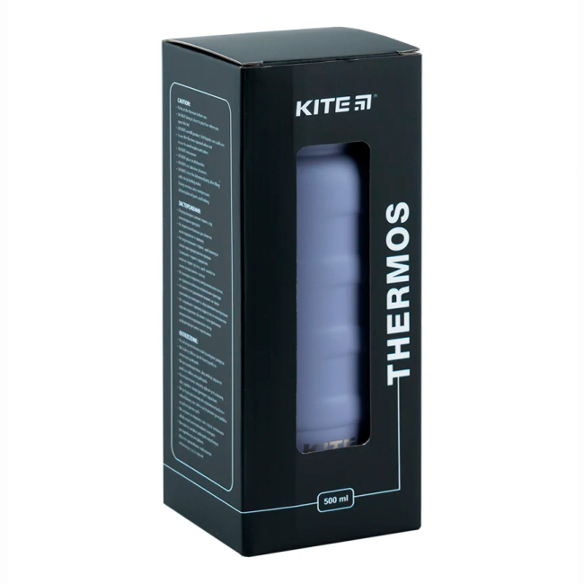 Чашки, склянки - Термос Kite Сіро-фіолетовий 500 мл (K24-1204-3)#4