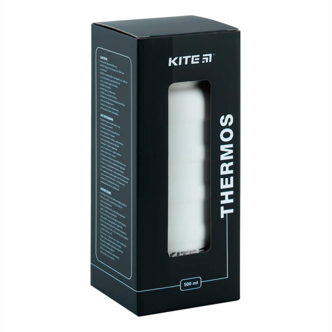 Чашки, склянки - Термос Kite Білий 500 мл (K24-1204-1)#4
