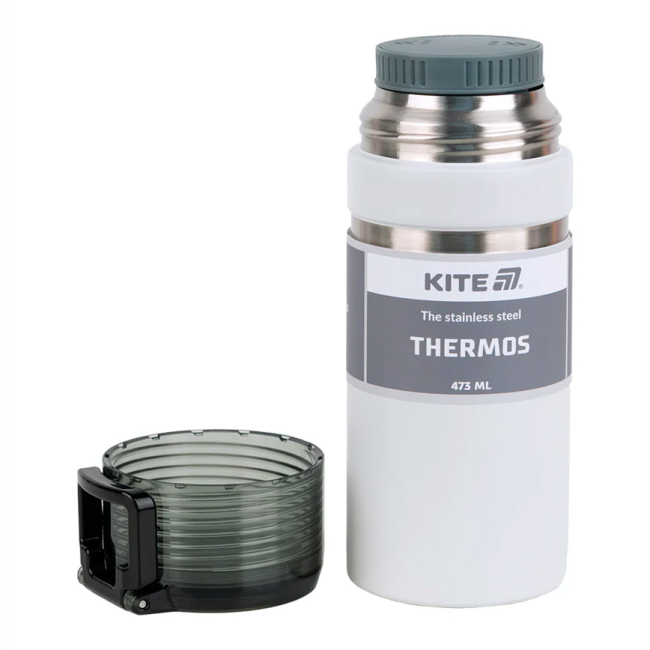 Чашки, склянки - Термос Kite Білий 473 мл (K25-320-1)#2