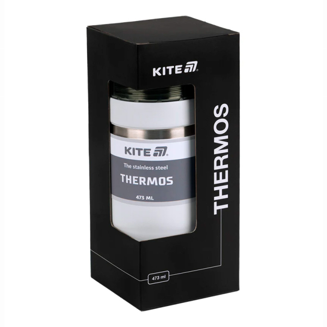 Чашки, склянки - Термос Kite Білий 473 мл (K25-320-1)#4
