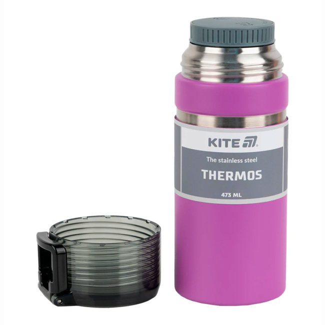 Чашки, склянки - Термос Kite Фіолетовий 473 мл (K25-320-3)#2