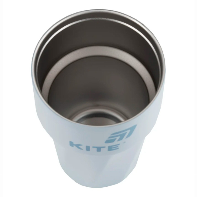 Чашки, склянки - Термокружка Kite сіро-блакитна 450 мл (K25-1220-2)#4