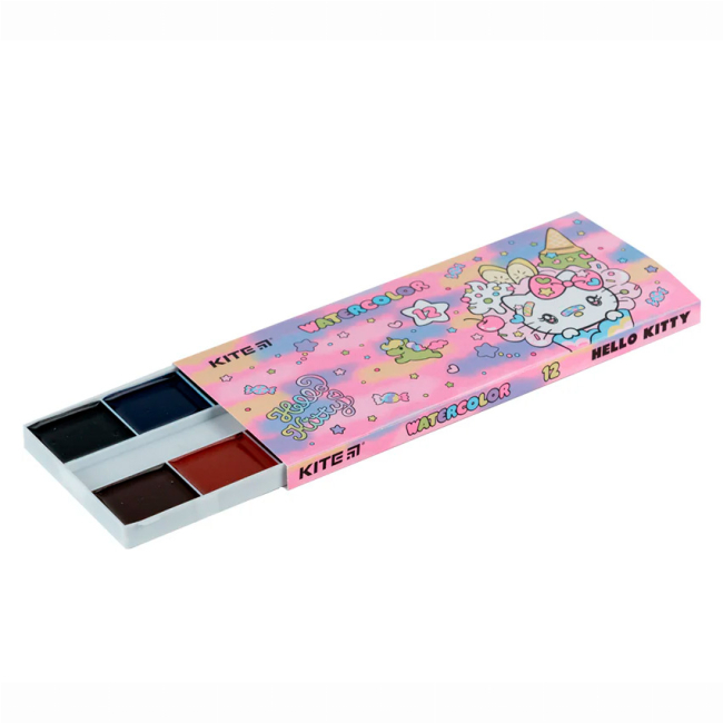 Канцтовары - Краски акварельные Kite Hello Kitty 12 цветов (HK23-041)#3