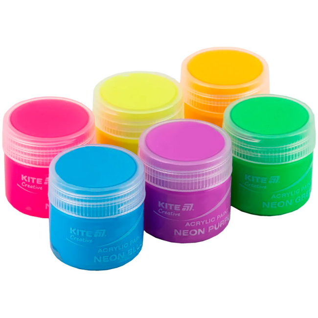 Канцтовары - Краски акриловые Kite Creative 6 цветов (K-274)#4
