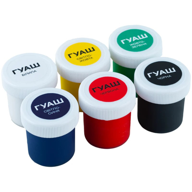 Канцтовары - Краски гуашь Kite Classic 6 цветов (K-062)#3