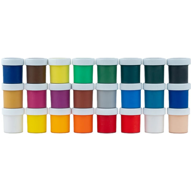 Канцтовары - Краски гуашь Kite Classic 24 цвета (K-097)#2