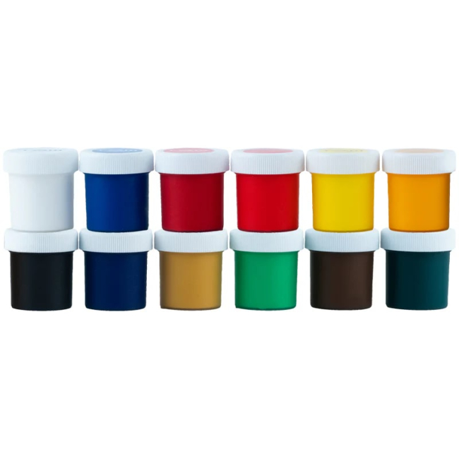 Канцтовары - Краски гуашь Kite Classic 12 цветов (K-063)#2