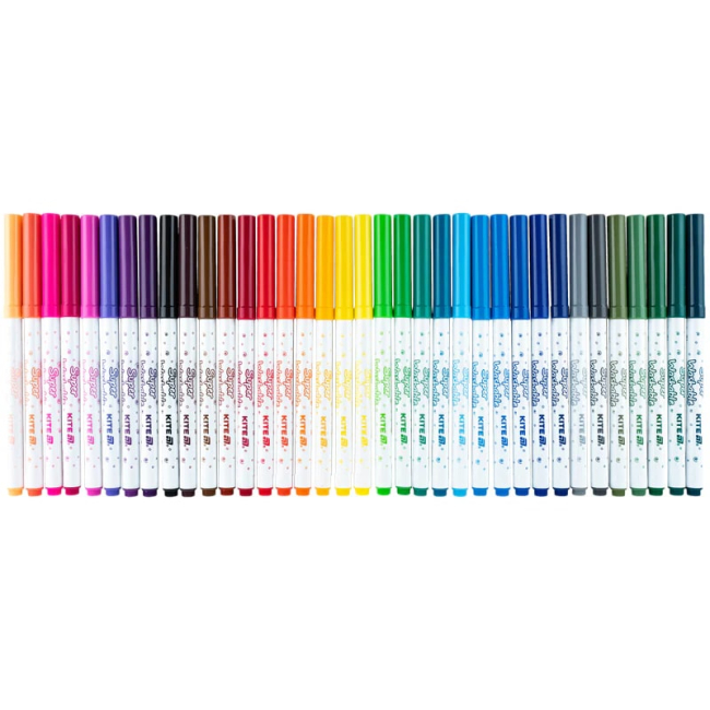Канцтовары - Набор фломастеров Kite Creative superwashable 36 цветов (K-1154)#2