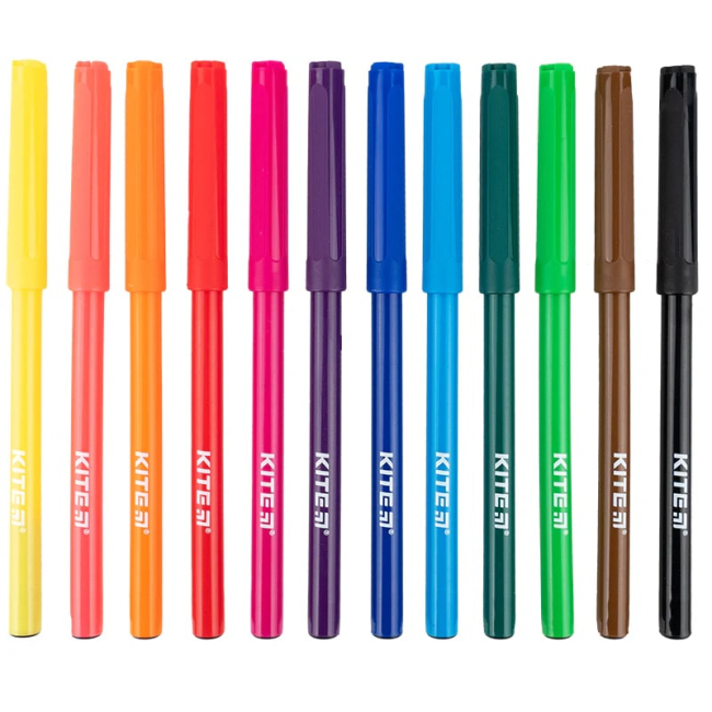 Канцтовары - Набор фломастеров Kite Classic 12 цветов (K-447)#2