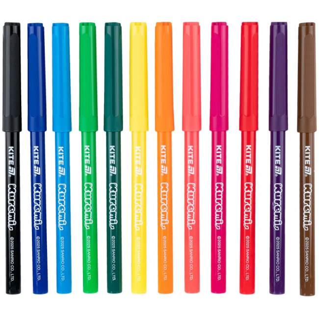 Канцтовары - Набор фломастеров Kite Kuromi 12 цветов (HK25-447-2)#2