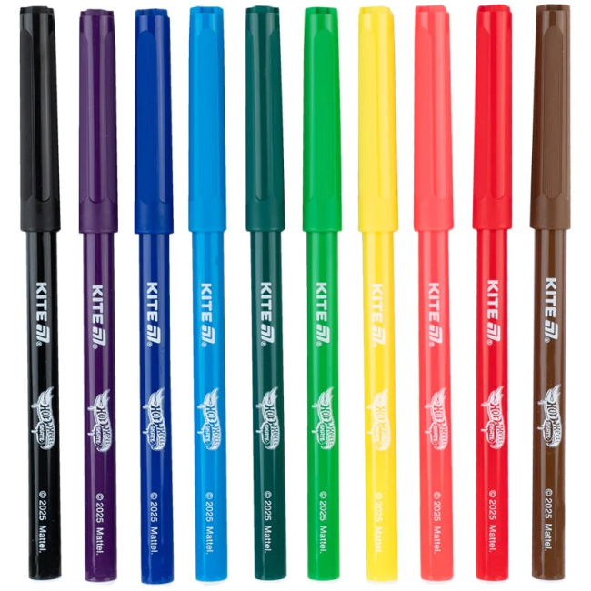 Канцтовары - Набор фломастеров Kite Hot Wheels 10 цветов (HW25-455)#2