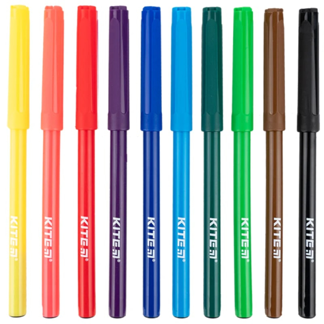 Канцтовары - Набор фломастеров Kite Classic 10 цветов (K-455)#2