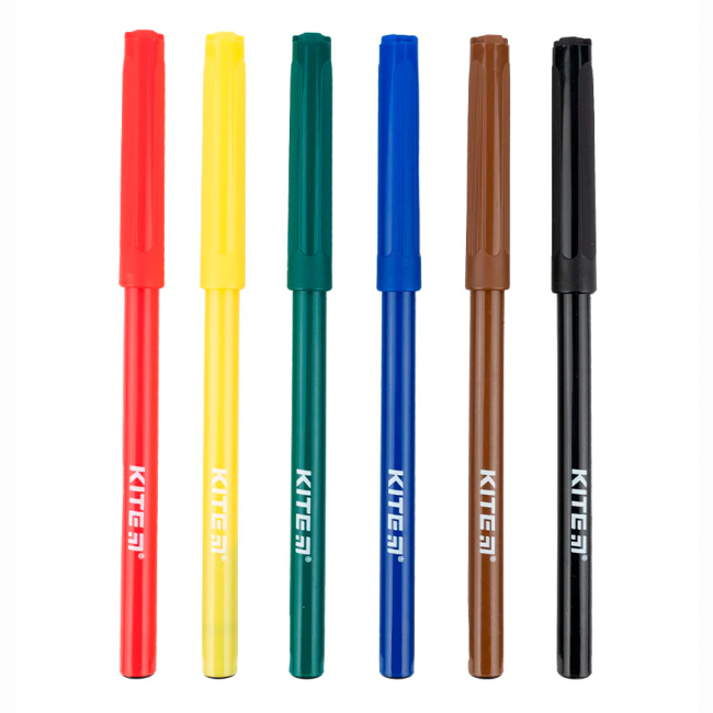 Канцтовары - Фломастеры Kite Classic 6 цветов (K-446)#2