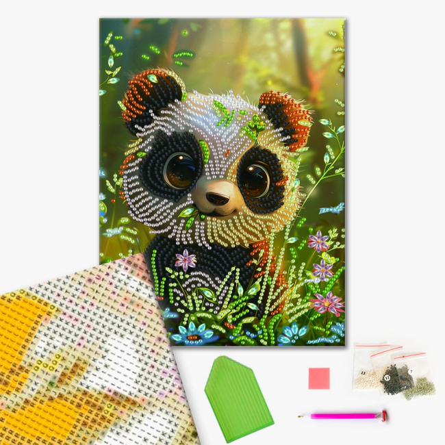 Мозаика - Алмазная мозаика Brushme Милая панда (BH010)#2