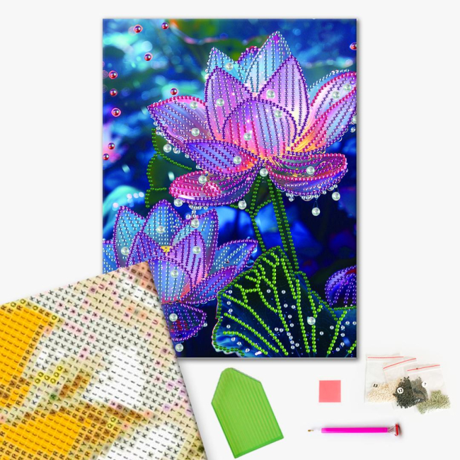 Мозаїка - Алмазна мозаїка Brushme Лотоси (BH041)#2