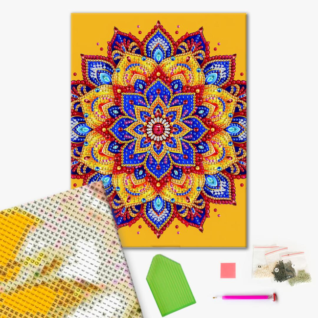 Мозаика - Алмазная мозаика Brushme Яркий цветок (BH017)#2