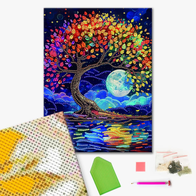 Мозаика - Алмазная мозаика Brushme Красочное дерево (BH020)#2