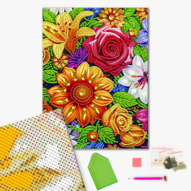 Мозаика - Алмазная мозаика Brushme Цветочная нежность (BH028)#2