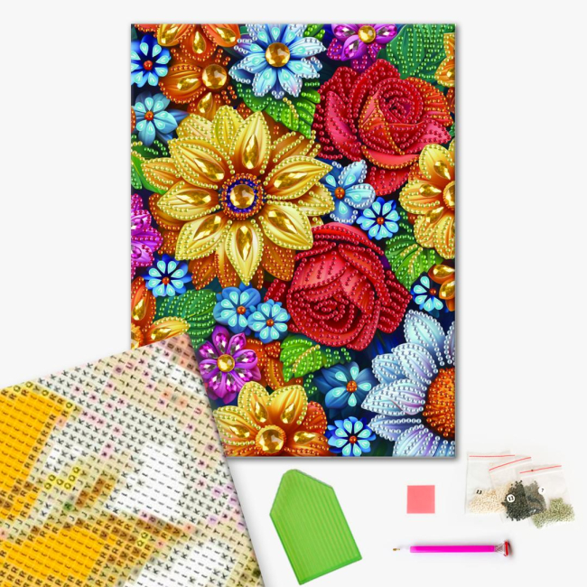 Мозаїка - Алмазна мозаїка Brushme Квіткова колекція (BH029)#2
