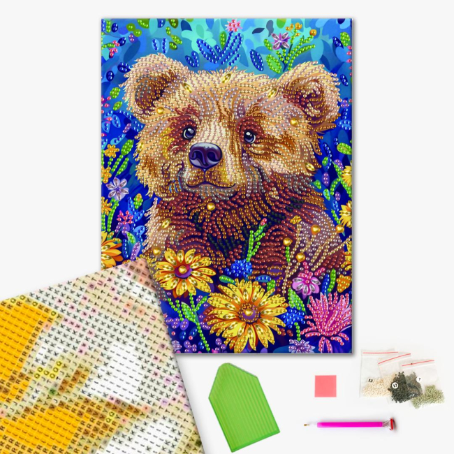 Мозаїка - Алмазна мозаїка Brushme Ведмежа (BH035)#2
