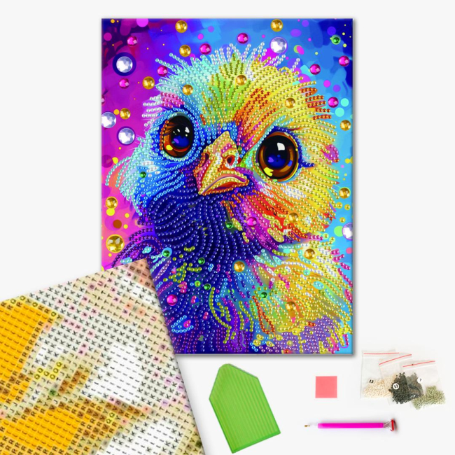 Мозаика - Алмазная мозаика Brushme Цветной птенец (BH033)#2