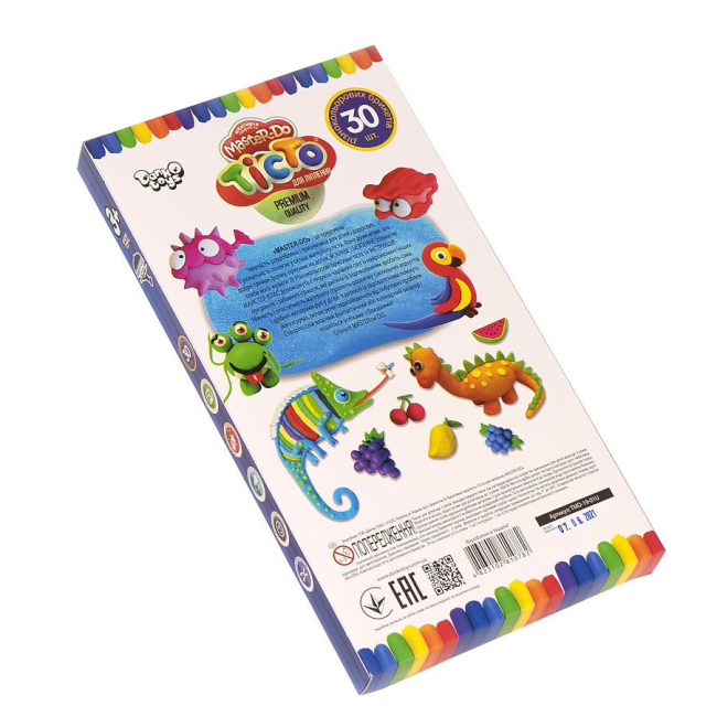 Набори для ліплення - Тісто для ліплення Danko toys Master Do 30 кольорів (TMD-19-01U)#2