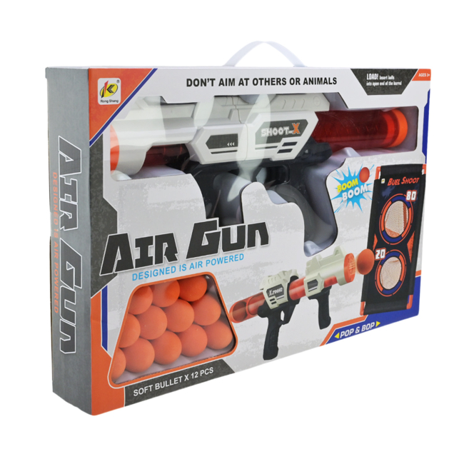 Помпова зброя - Ігровий набір Країна Іграшок Бластер з поролоновими кульками (923D)#3