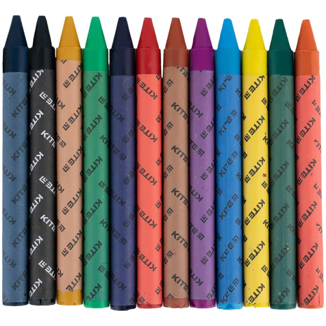 Канцтовары - Мел восковой Kite Classic 12 цветов (K-070)#2