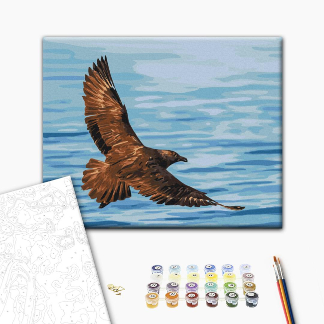 Товари для малювання - Картина за номерами Brushme Політ південнополярного поморника Сергій Глотов 40 х 50 см (BS54269)#2