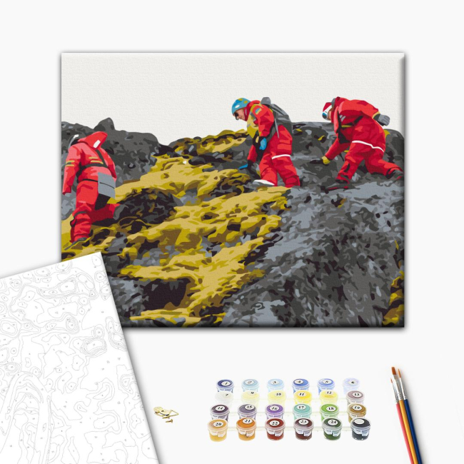 Товары для рисования - Картина по номерам Brushme Полярные исследовательницы Юрий Шепета 40 х 50 см (BS54273)#2