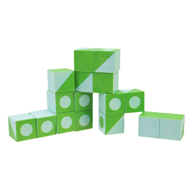 Настільні ігри - Настільна гра Країна Іграшок Магнітні кубики біло-зелені (FD136-7)#2