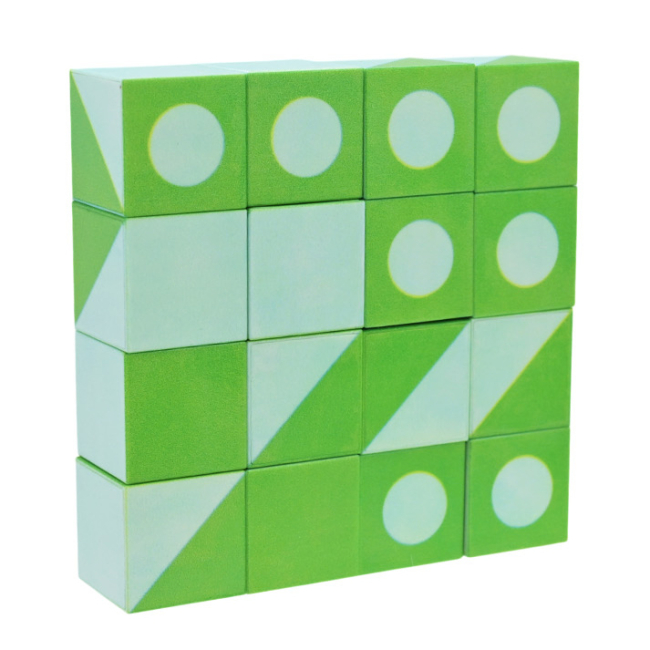 Настільні ігри - Настільна гра Країна Іграшок Магнітні кубики біло-зелені (FD136-7)#3