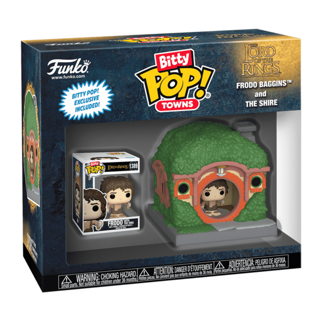 Фигурки персонажей - Набор фигурок Funko Pop Bitty Pop Towns Властелин колец Фродо Бэггинс и избушка (83685)#2