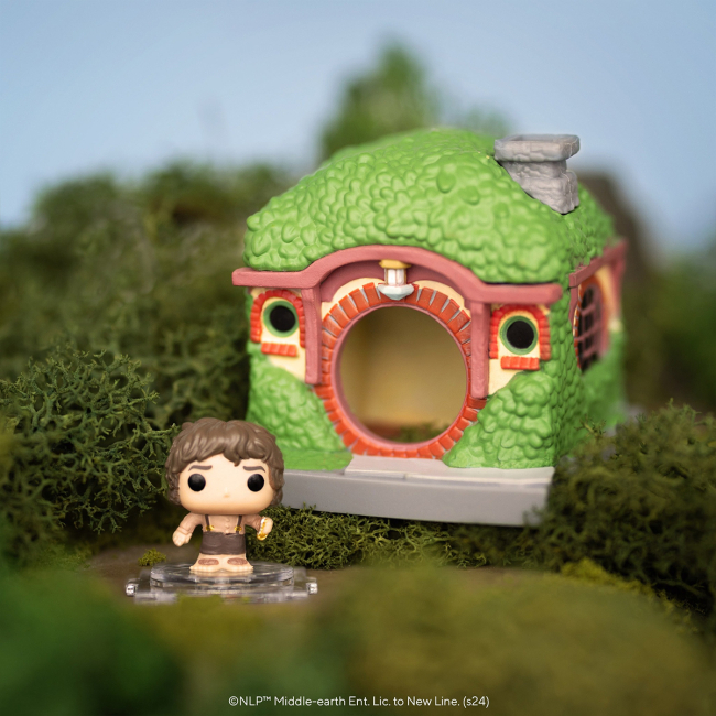 Фигурки персонажей - Набор фигурок Funko Pop Bitty Pop Towns Властелин колец Фродо Бэггинс и избушка (83685)#5