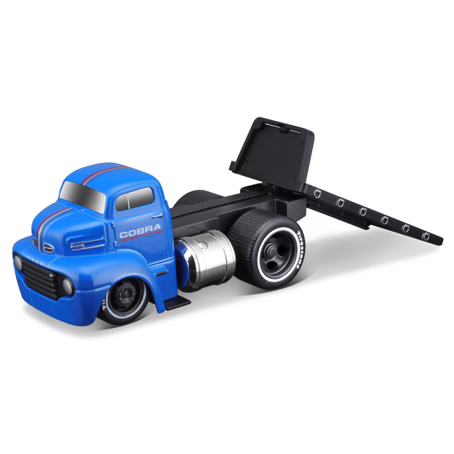 Транспорт і спецтехніка - Ігровий набір Maisto Muscle machines Трейлер-транспортер та машинка 1950 Ford COE Flatbed та 1964 Shelby Cobra (11532/2)#5