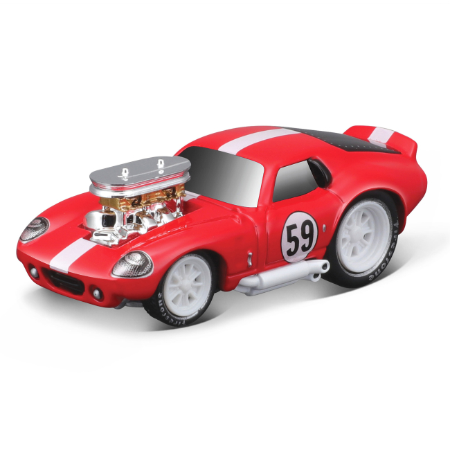 Транспорт и спецтехника - Игровой набор Maisto Muscle machines Трейлер-транспортер и машинка 1950 Ford COE Flatbed и 1965 Shelby Cobra Daytona Coupe (11532/5)#5