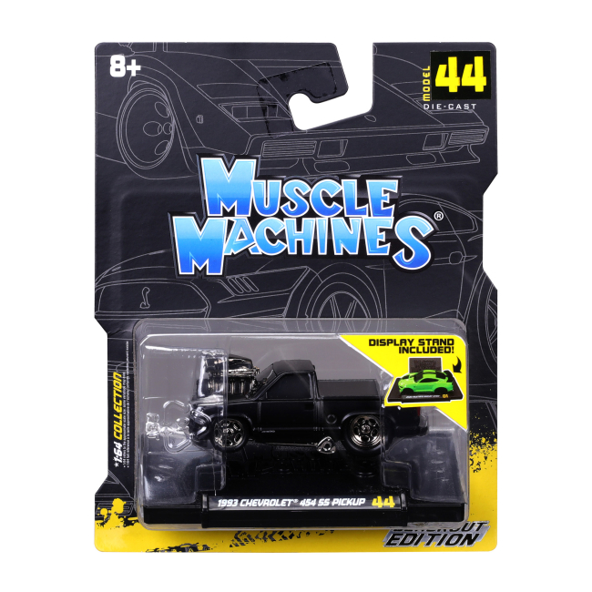 Автомоделі - Автомодель Maisto Muscle machines 1993 Chevrolet 454 SS pickup 44 чорна (15526/2)#7