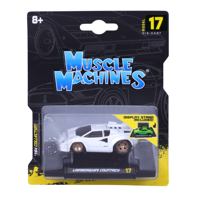 Автомоделі - Автомодель Maisto Muscle machines Lamborghini Countach 17 біла (15526/3)#7