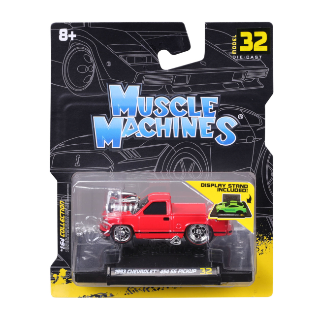 Автомоделі - Автомодель Maisto Muscle machines 1993 Chevrolet 454 SS pickup 32 червона (15526/7)#7